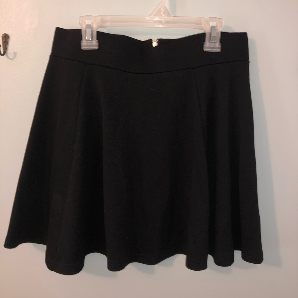 H&M divided black skater skirt